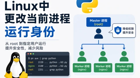 Linux中更改当前进程运行身份