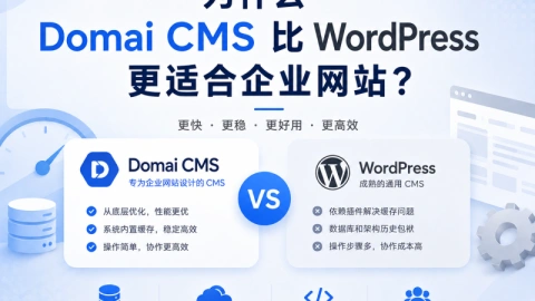 为什么 Domai CMS 比 WordPress 更适合企业网站？