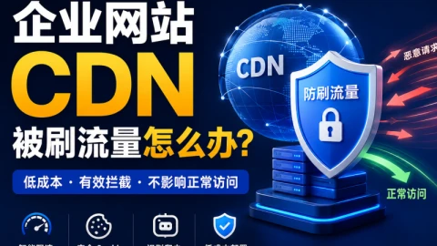 企业网站CDN被刷流量怎么办