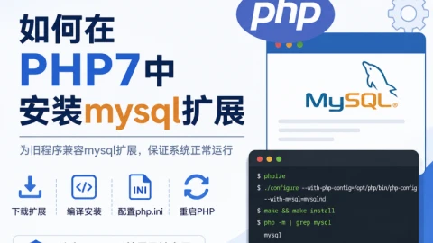 如何在PHP7中安装mysql扩展