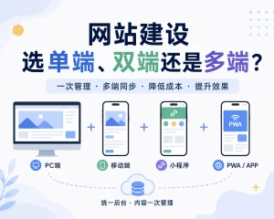 网站建设选单端、双端还是多端？别再盲目重复开发了