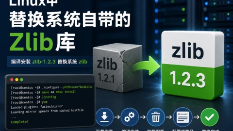 Linux中用编译的Zlib库替换系统自带的