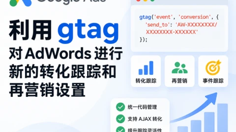 利用gtag对adwords进行新的转化跟踪和再营销设置