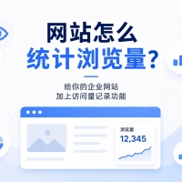 网站怎么统计浏览量？给你的企业网站加上访问量记录