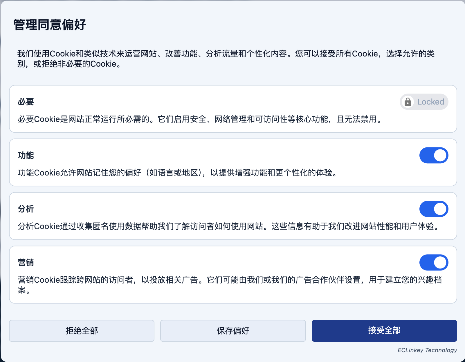 FastConsent界面