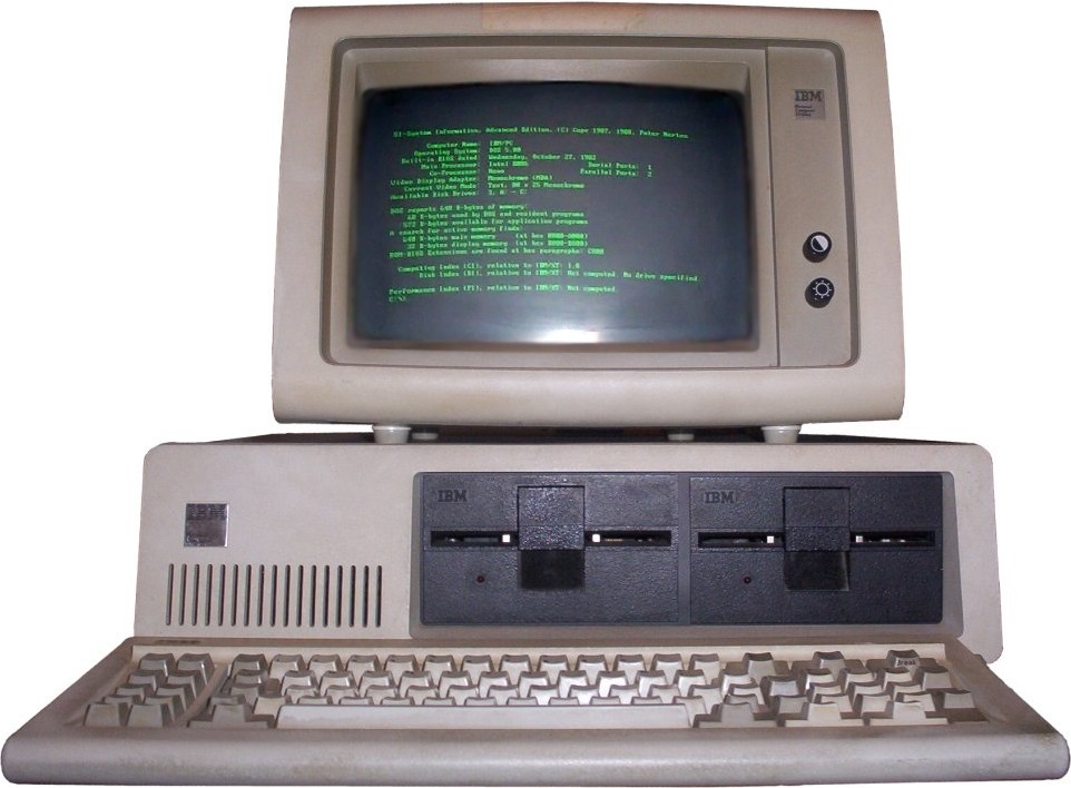 搭载DOS系统的IBM 5150