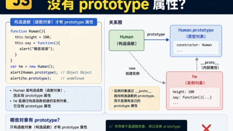 为什么实例化的对象没有prototype属性