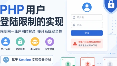 PHP用户登陆限制的实现