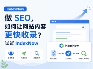 做 SEO，如何让网站内容更快收录？试试 IndexNow
